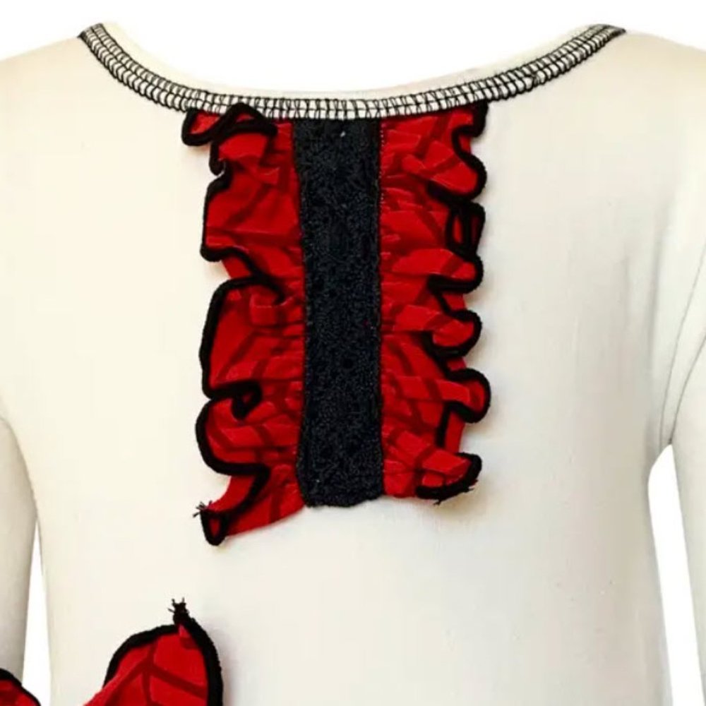 Damask & Polka Dot Ruffle Dress Set - Picture 7 of 9